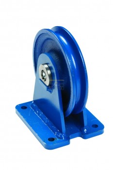 Verticale staalkabelgeleidingsschijf met stoel