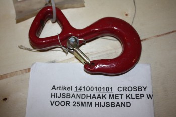 CROSBY HIJSBANDHAAK MET KLEP WS320A 1,5T VOOR 25MM (outlet)