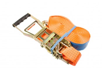 Sjorbandset 2-delig 50mm 9m met haken en trekratel 5T