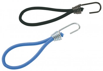 Snelspanner 6mm x 20cm zwart met haak (t.b.v. reclame doeken) 10 stuks