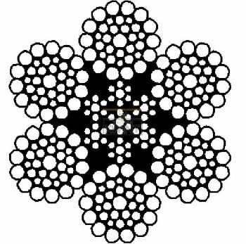 Staalkabels 6X36WS+STK verzinkt gevet