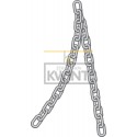 Ketting kortschalmig, verzinkt & RVS