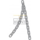 Ketting kortschalmig, verzinkt & RVS